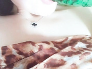 网络红人豪乳妮娜酱端午福利水晶黄瓜插逼对白诱惑