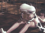 Beautiful Cow Girl - 3D Realistic Hentai - (Uncensored)