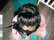 暗室内的和服女子的肥臀奉献