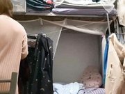 在女友宿舍收拾她