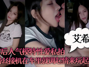 00后模特性爱私拍，粉丝接机在车里就调情玩起了车震