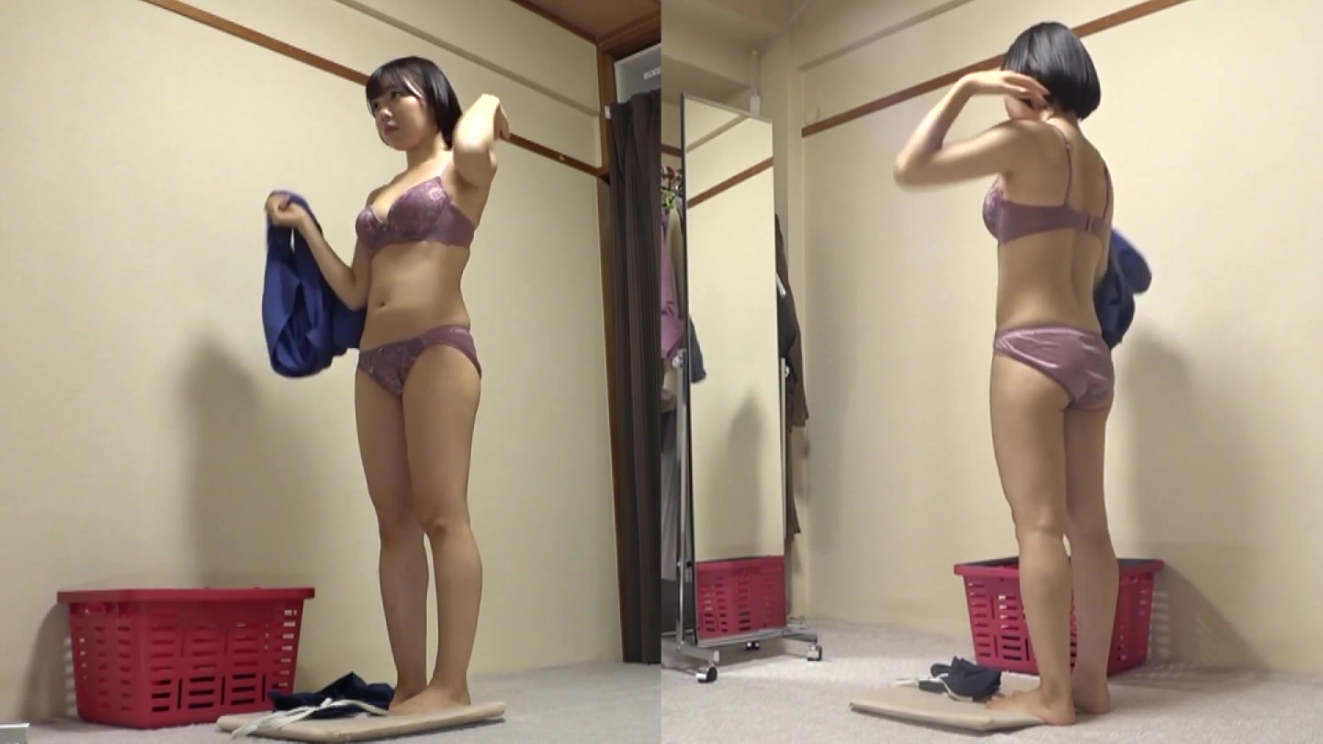 [OKS-160] 朝海凪咲 濡れてテカってピッタリ密着 神スク水 可愛い女子のスクール水着姿をじっとりと堪能！ - 1of5