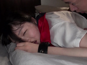 [SUJI-263] 偶然声を掛けた女の子が可愛くて…尾行わいせつ・拉致強●精飲・監●おもらし三つ編みパイパン少●ようちゃん148cm 水本葉 - 5of5