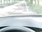 【户外 真实第一视角】把脚丫子伸出小车的车窗外，“啊 我就喜欢让人知道我正在被操着