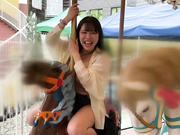 YMDD-467 マチアプちゃん！ふわとろHカップの上京ハメ撮りSEX デートだけのつもりが浴衣で中出しエッチ！ - 1of5