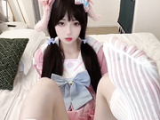 B站超高颜值大眼萌妹『奶芙』兔叽兔姬 粉嫩一线天肉鲍，超美颜值顶级尤物，清纯淫靡并存，美乳丰臀超反差小姐姐