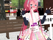 [MMD]特殊スカート江風ちゃんで中腰前後ダンス[角谷]