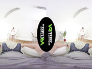 Lovely teen Rebeka Ruby sucking your cock in virtual reality
