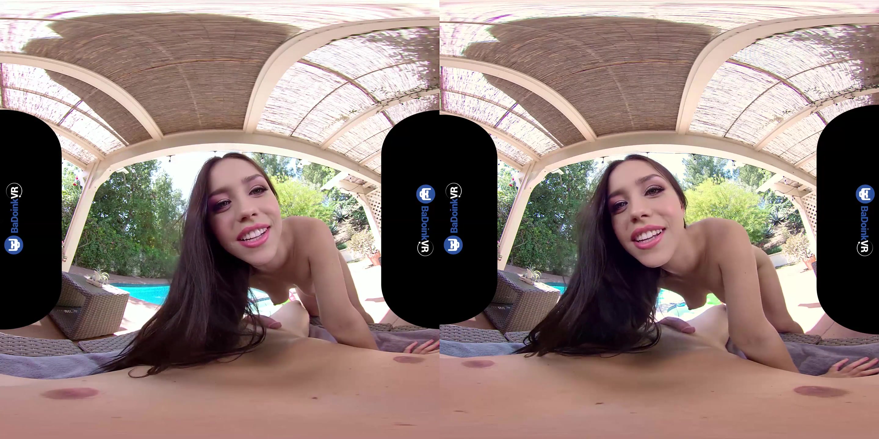 BaDoinkVR 1 On 1 Outdoor Sex Party With Brunette Alina Lopez