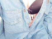狗年最新宅男福利微博红人极品嫩妹麻酥酥呦黑丝play牛仔服配黑丝超级诱人大乳头都搞硬了(附40P)