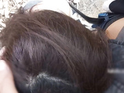 周末放假回陕北老家和可爱女友在野外打炮露脸