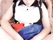 女神可爱COSPLY性感足控颜射