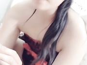 司语女神可爱制服装颜射