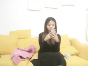 星选约长相甜美黑衣萝莉萌妹子啪啪张开双腿摸逼