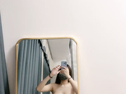 顶级美乳小姐姐完美身材腰细胸大镜子前展示