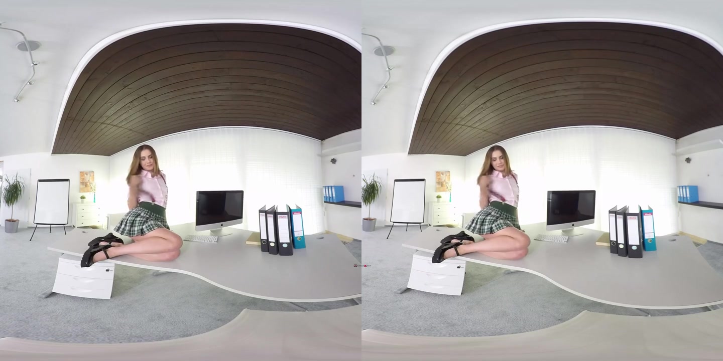 Naughty cute schoolgirl Virtual Reality