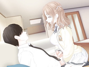 Idol Master - Madoka Higuchi Riding Double Creampie X-Ray